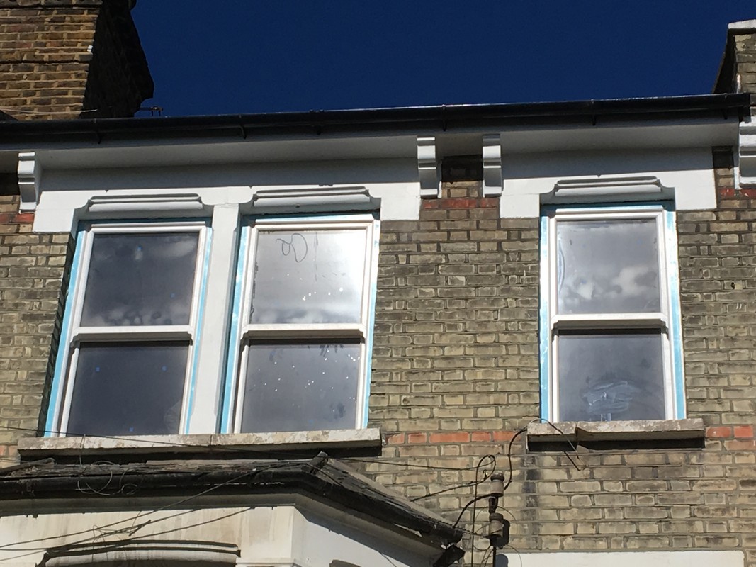 New uPVC sash windows fitted on Victorian terrace in Deptford